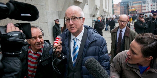 LONDON, ENGLAND - NOVEMBER 18: Ex-MP Denis MacShane outside the Central Criminal Court at Old Bailey on November 18, 2013 in London, England. The ex-Labour MP pleaded guilty to false accounting over parliamentary expenses and admitted lodging fake 'research and translation' services receipts totalling some £12,900, which he used to fund trips to the continent. (Photo by Dan Dennison/Getty Images)