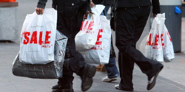 Shoppers in Liverpool city centre on Boxing Day as the seasonal sales get underway.