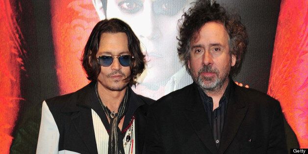 LONDON, ENGLAND - MAY 09: Actor Johnny Depp and director Tim Burton attend the 'Dark Shadows' European film premiere at the Empire Leicester Square on May 9, 2012 in London, England. (Photo by Jon Furniss/WireImage)