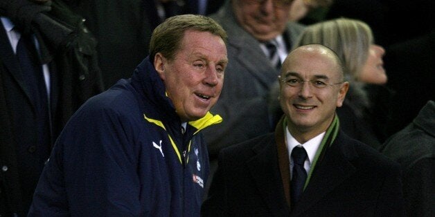 Tottenham Hotspur Chairman Daniel Levy (right) and manager Harry Redknapp (left) in the stands