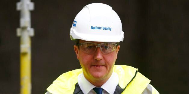 Prime Minister David Cameron during a visit to a construction site in central London before travelling to Brussels to urge fellow European Union leaders to embrace reform