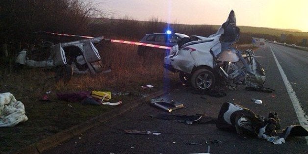 The crash occurred on Friday afternoon