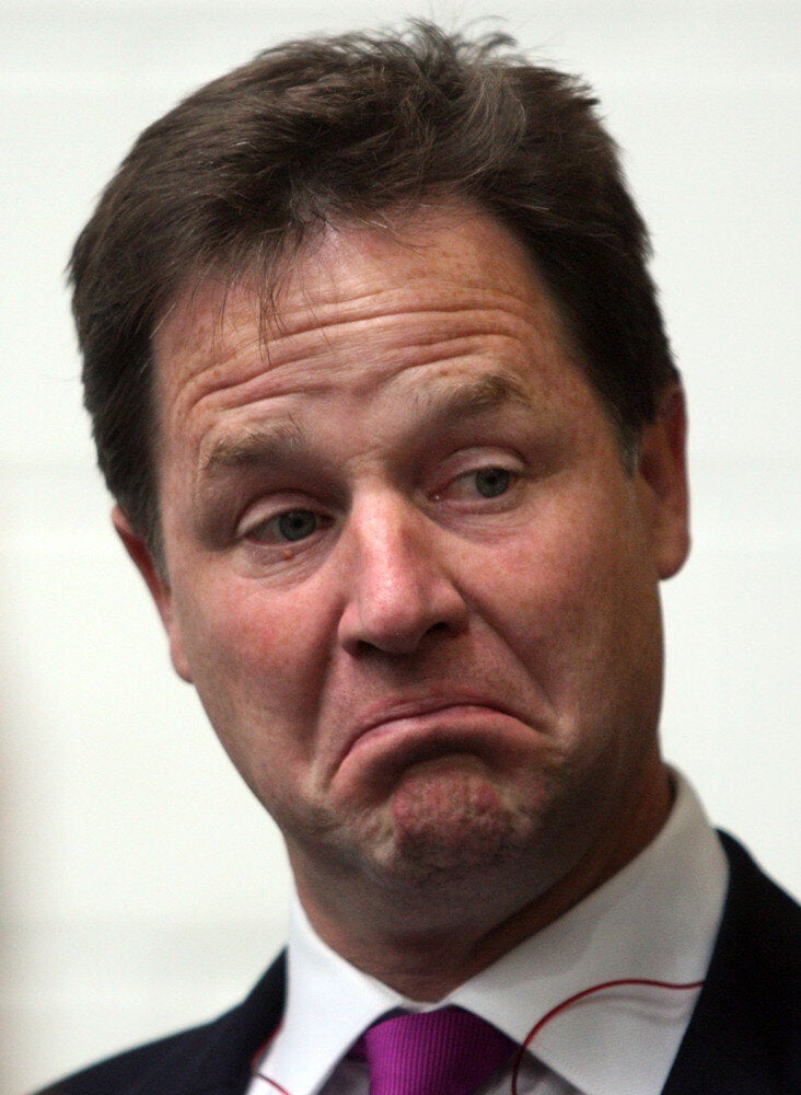 Nick Clegg Sad Face Pictures Why Does Lib Dem Leader Always Look So Unhappy Huffpost Uk Politics