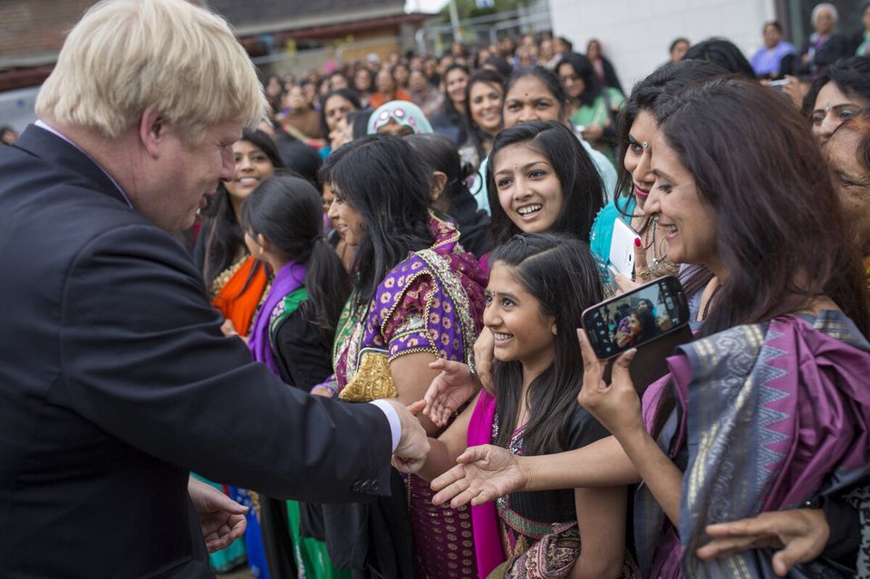 Boris Johnson Visits New Shree Swaminarayan Mand
