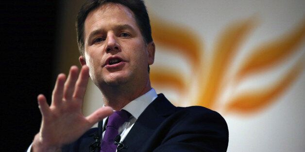 File photo dated 18/09/13 of Liberal Democrat leader Nick Clegg who has accused the Tories of failing to enforce "basic standards" in schools as he dramatically disowned key planks of the coalition's education policy.