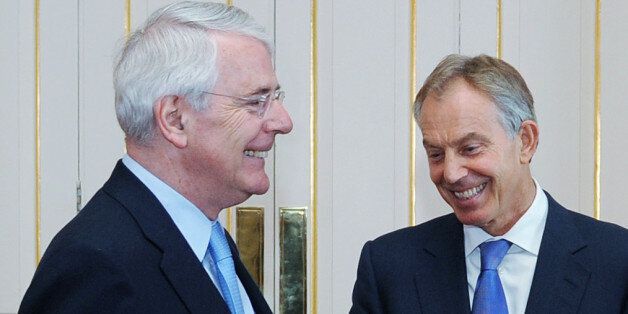 File photo dated 24/07/12 of Former Prime Ministers Sir John Major, Tony Blair and Gordon Brown who are to join current PM David Cameron at the memorial ceremony for Nelson Mandela in South Africa tomorrow, Downing Street said.