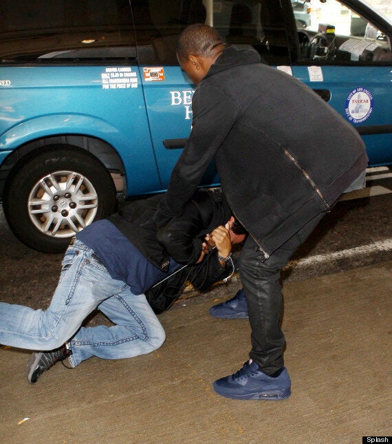 Kanye West: Felony Suspect After LAX Photographer Scuffle: Photo