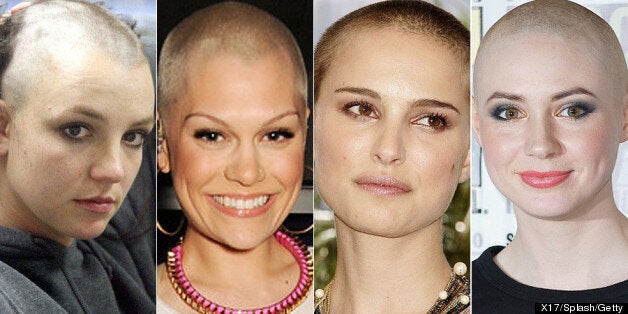 A Bald Move From Britney Spears To Karen Gillan Female Celebs Who Have Shaved Off Their Hair Pics Huffpost Uk