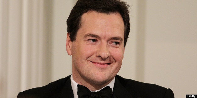 George Osborne, U.K. chancellor of the exchequer, smiles while speaking at Mansion House in London, U.K., on Wednesday, June 15, 2011. Bank of England Governor Mervyn King said policy makers are right to keep the key interest rate at a record low because weak growth in money and wages signal the current bout of above-target inflation will prove temporary. Photographer: Simon Dawson/Bloomberg via Getty Images