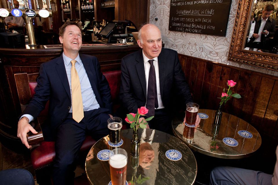 Clegg and Cable in the pub