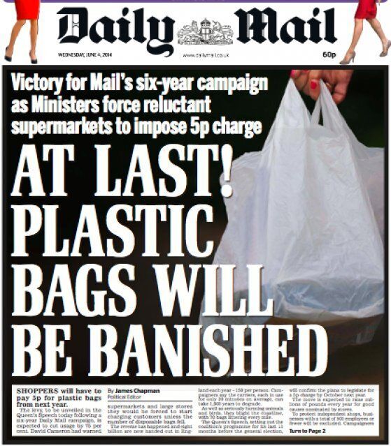 The Queen just banished plastic bags