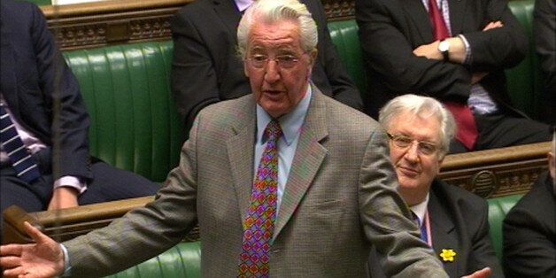Dennis Skinner MP speaks during a sitting of the house motion in the House of Commons in London as the Government plans to cancel Prime Minister's Questions so that senior ministers can attend Baroness Thatcher's funeral.