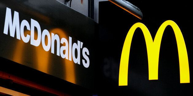 General view of McDonald's logo.
