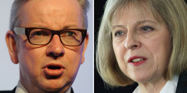 Undated file photos of Education Secretary Michael Gove and Home Secretary Theresa May. May's closest aide has quit and Gove has been forced to apologise as the Prime Minister attempted to end the damaging dispute at the heart of his Cabinet.