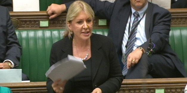 Conservative backbencher Nadine Dorries speaks in the House of Commons, London, during a debate over plans to bar abortion providers from giving advice to pregnant women.