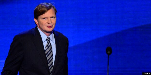 Jim Messina, campaign manager for Obama for America speaks at the 2012 Democratic National Convention in Times Warner Cable Arena Thursday, September 6, 2012 in Charlotte, North Carolina. (Harry E. Walker/MCT via Getty Images)