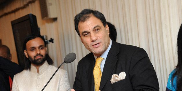 LONDON, UNITED KINGDOM - NOVEMBER 15: Lord Bilimoria attends ceremony to honor Brahmrishi Shree Kumar Swamiji at House of Commons on November 15, 2011 in London, England. (Photo by Stuart Wilson/Getty Images for His Holiness Brahmrishi Shree Kumar Swamiji)