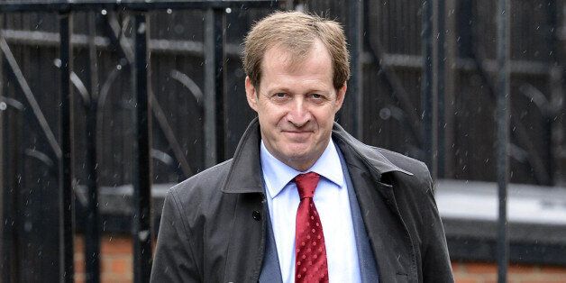 Alastair Campbell arrives to give evidence to the Leveson Inquiry at The Royal Courts of Justice, London.