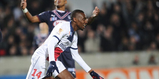 Matuidi celebrates his clincher at Bordeaux on Tuesday night