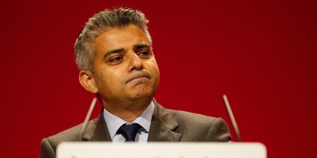 Britain's opposition Labour Party's MP for Tooting, Sadiq Khan, addresses delegates on the fifth day of the annual Labour Party conference, in Manchester, north-west England, on September 30, 2010. AFP PHOTO/LEON NEAL (Photo credit should read LEON NEAL/AFP/Getty Images)