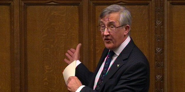 Sir Gerald Howarth MP speaks during a tribute to Baroness Margaret Thatcher in the House of Commons, London.