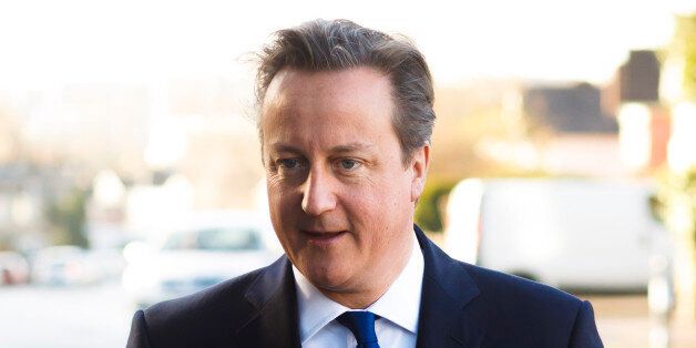 Prime Minister David Cameron during a visit to Southampton, Hampshire.