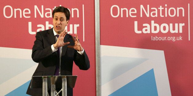 File photo dated 9/7/2013 of Ed Miliband delivering a speech on One Nation Politics. Miliband is turning off voters by forcing MPs into a "torturous repetition of political mantras" such as the party's "One Nation" slogan, one of his backbenchers has warned.