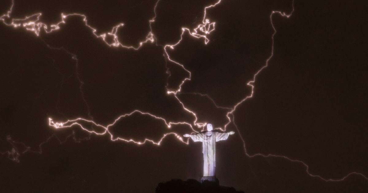 Christ The Redeemer Statue Damaged In Lightning Storm Say Officials In