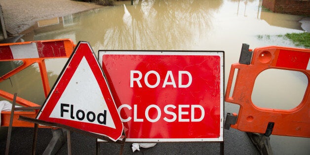 Areas next to the River Thames in Henley-on-Thames are flooded after the river burst its banks.