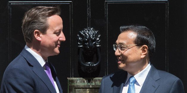 Prime Minister David Cameron leaves 10 Downing Street in London after meeting with his Chinese counterpart Premier Li Keqiang who is on the second of a three day visit to the UK.