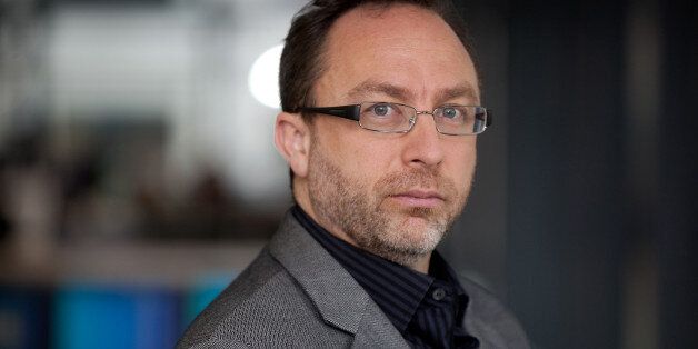 Jimmy Wales, co-founder of Wikipedia, poses for a photograph in London, U.K., on Monday, Nov. 7, 2011. To keep the online encyclopedia free and without advertising, Wikimedia Foundation Inc., the non-profit organization that operates Wikipedia, has held funderaisers since 2005. Photographer: Simon Dawson/Bloomberg via Getty Images