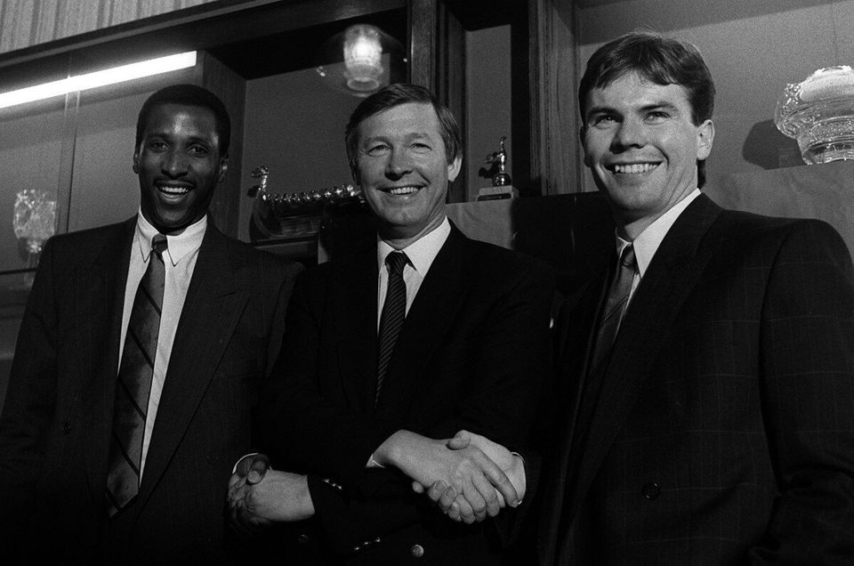 Viv Anderson and Brian McClair