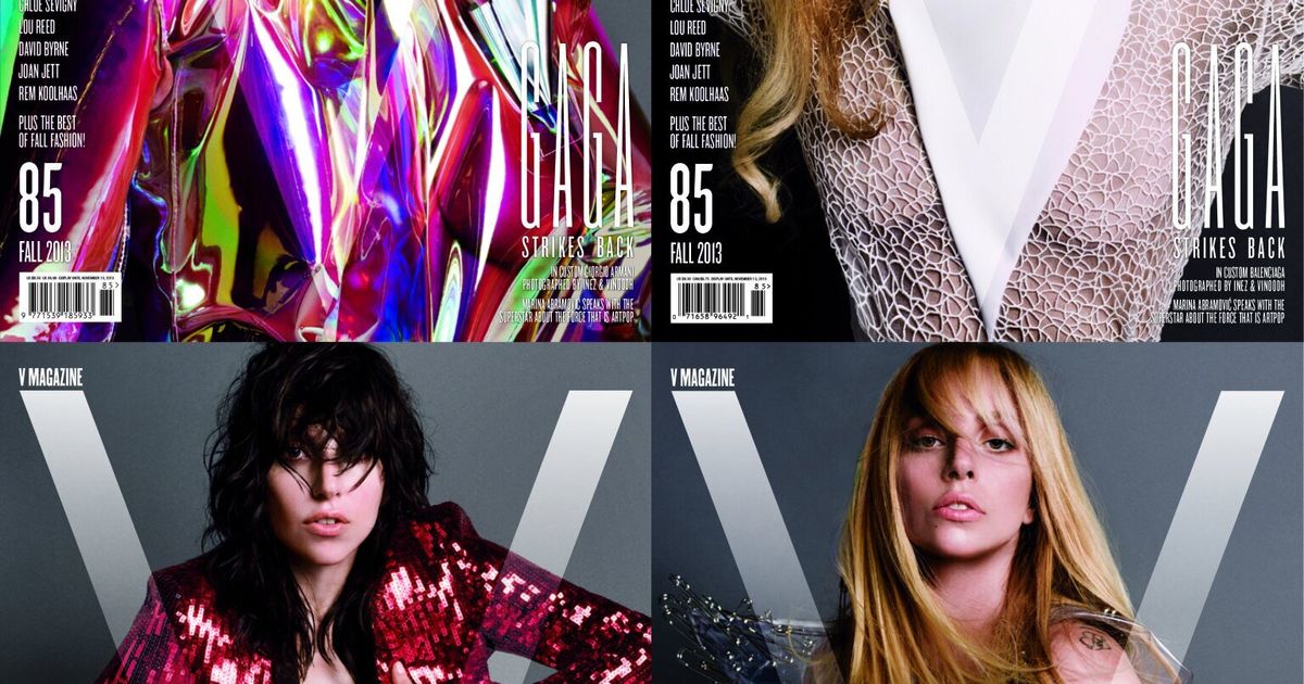 Lady Gaga Unveils V Magazine Covers Pictures Huffpost Uk