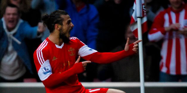 Southampton's Dani Osvaldo celebrates scoring against Manchester City during the Barclays Premier League match at St Mary's Stadium, Southampton. PRESS ASSOCIATION Photo. Picture date: Saturday December 7, 2013. See PA story SOCCER Southampton. Photo credit should read: Chris Ison/PA Wire. RESTRICTIONS: Editorial use only. Maximum 45 images during a match. No video emulation or promotion as 'live'. No use in games, competitions, merchandise, betting or single club/player services. No use with un