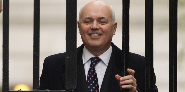 LONDON, ENGLAND - MAY 01: Work and Pensions Secretary Iain Duncan Smith arrives in Downing Street for a cabinet meeting on May 1, 2012 in London, England. Today's cabinet meeting will be the last of the parliamentary year before meeting again for the State Opening of Parliament on May 9. (Photo by Dan Kitwood/Getty Images)