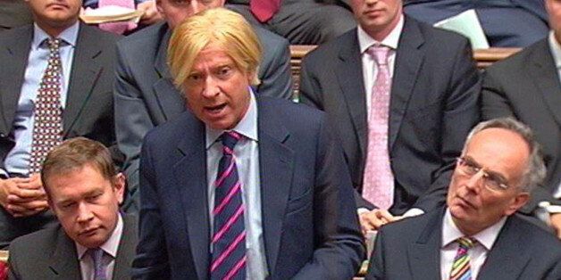 Michael Fabricant MP for Lichfield, speaks during Prime Minister's Questions in the House of Commons.