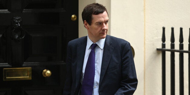 LONDON, ENGLAND - JUNE 09: Britain's Chancellor of the Exchequer George Osborne leaves 10 Downing Street on June 9, 2014 in London, England. The Education Secretary Michael Gove and and Home Secretary Theresa May were both called to attend a meeting at 10 Downing Street in London today with British Prime Minister David Cameron. The meeting was to discuss the alleged 'extremist takeovers' of schools in Birmingham, and was held on the same day that Ofsted released a report in to Schools at the ce