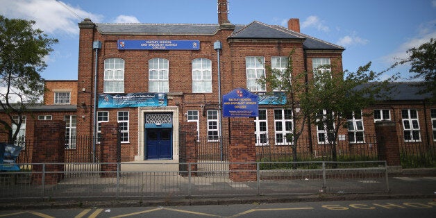 BIRMINGHAM, ENGLAND - JUNE 10: A general view of Saltley School and specialist science college, one of the Birmingham Schools at the centre of the 'Trojan Horse' inquiry on June 10, 2014 in Birmingham, England. British prime minister David Cameron has today set out values that he believes should be taught in British schools after allegations of a 'Trojan Horse' extremism plot in Birmingham schools. (Photo by Christopher Furlong/Getty Images)