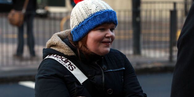Isabella Sorley, 23, from Newcastle, arriving at Westminster Magistrates Court, London, where she and John Nimmo are to appear in court charged with improper use of a communications network in relation to tweets to campaigner Caroline Criado-Perez.