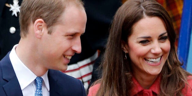 The Duke and The Duchess of Cambridge arrive at the newly-restored MacRosty Park in Crieff, where last year the grounds were designated a Queen Elizabeth II field for the enjoyment of the residents of Crieff and the surrounding area.