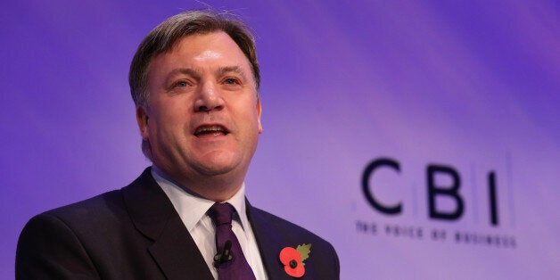 LONDON, ENGLAND - NOVEMBER 04: Shadow Chancellor Ed Balls speaks at The Confederation of British Industry (CBI) annual conference on November 4, 2013 in London, England. The CBI is the leading lobby group for businesses in the United Kingdom (Photo by Peter Macdiarmid/Getty Images)