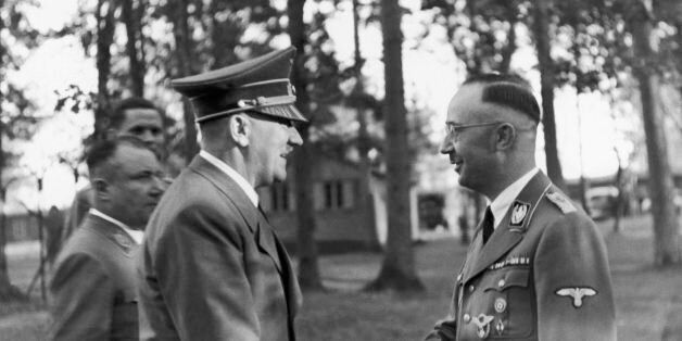 UNSPECIFIED - OCTOBER 13: The Fuhrer Adolf Hitler Visiting His Headquarters And Congratulating Heinrich Himmler (Right), Head Of The Ss And The Gestapo, For His 43Rd Birthday, On October 13, 1943. (Photo by Keystone-France/Gamma-Keystone via Getty Images)