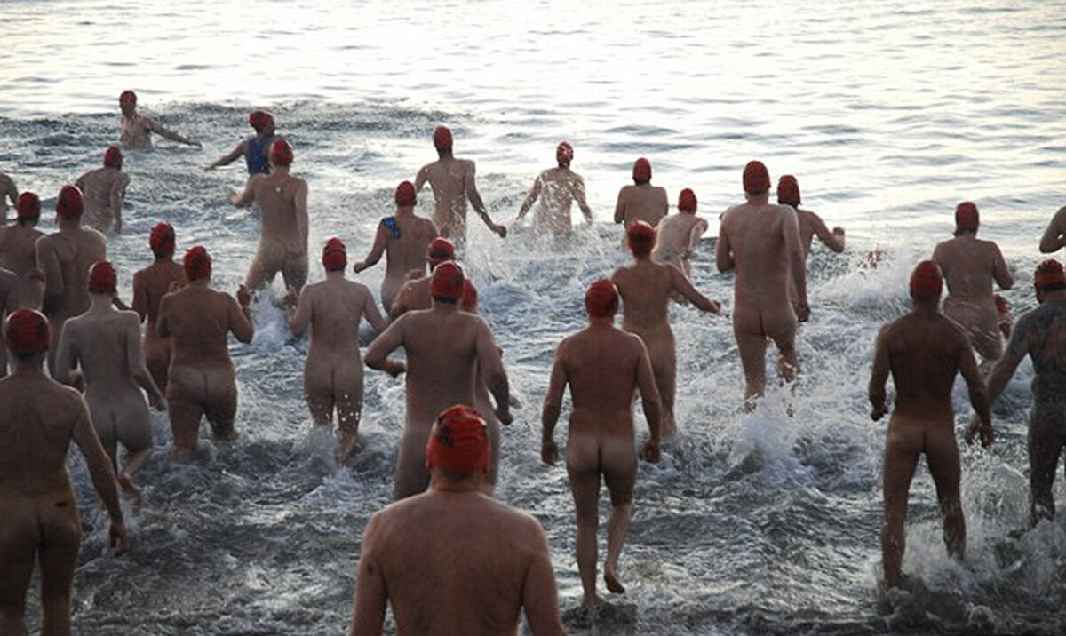 winter skinny dipping 