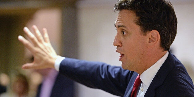 EDINBURGH, SCOTLAND - AUGUST 23: Ed Miliband labour party leader attends question and answer session at the Eric Liddle centre on August 23, 2013 in Edinburgh, Scotland. Supporters of the Labour Leader have encouraged him to ignore snipes coming from his own party over allowing the Conservatives to dominate the summer news agenda. (Photo by Jeff J Mitchell/Getty Images)