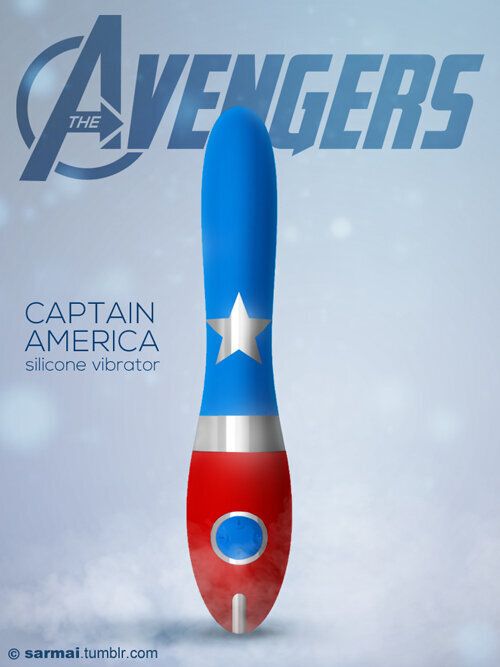 Captain America - silicon vibrator