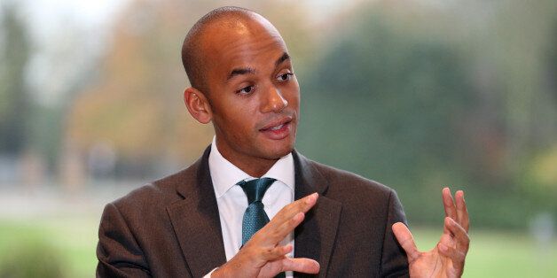 Shadow Business Secretary Chuka Umunna takes questions during a visit to TTP group in Melbourn, Cambridgeshire.