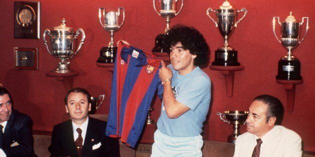 Diego Armando Maradona arrives at Barcelona in 1982