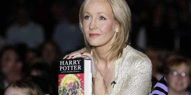 JK Rowling at the launch of Harry Potter and the Deathly Hallows at The Natural History Museum in London