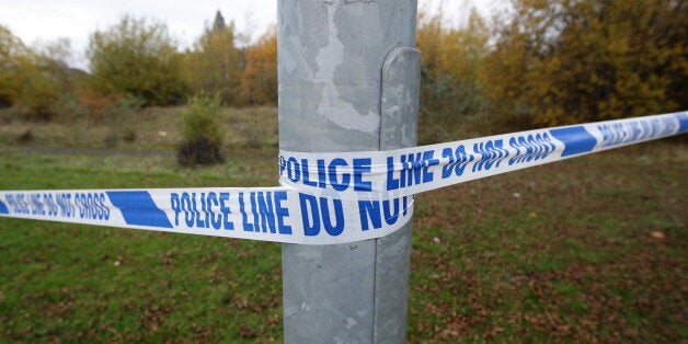 A generic view of police tape at a crime scene in Manchester.