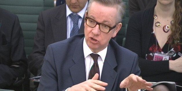 Education Secretary Michael Gove answers questions at a House of Commons Education Select Committee on school accountability, qualifications and curriculum reform at Portcullis House in London.
